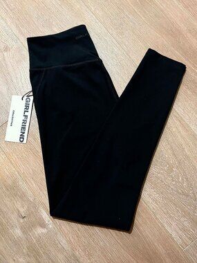 NWT $108 Girlfriend Collective Black Compressive High-Rise Legging 28" M